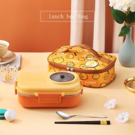 Office Worker Cartoon Insulation Box Stainless Steel Lunch Box