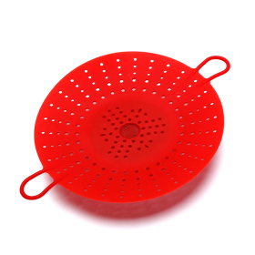 Silicone Steam Basket Mat Steamer Rack Dumplings Microwave Cookware Utensils Kitchen Washable Layer FDA Foldable Drain Plate