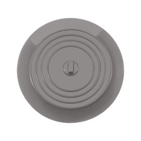 Sink Plug Round Shape Pure Color Silicone Plugging Plug Multi Purpose Floor Drain Cover For Kitchen Bathroom accessory (Color: Gray)