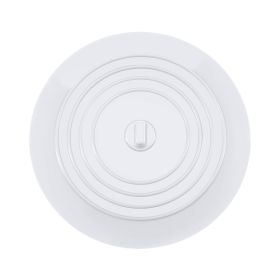 Sink Plug Round Shape Pure Color Silicone Plugging Plug Multi Purpose Floor Drain Cover For Kitchen Bathroom accessory (Color: White)
