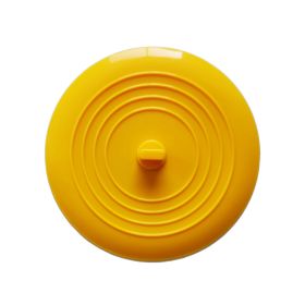 Sink Plug Round Shape Pure Color Silicone Plugging Plug Multi Purpose Floor Drain Cover For Kitchen Bathroom accessory (Color: Yellow)