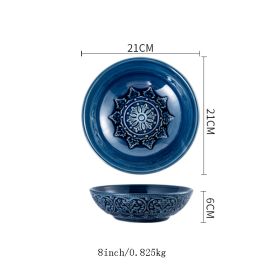 Baroque Dishware Household Bowl Nordic Style Ceramic Set Creative Personality Dishes Petal Ceramic Tableware (Style: 3 Style)